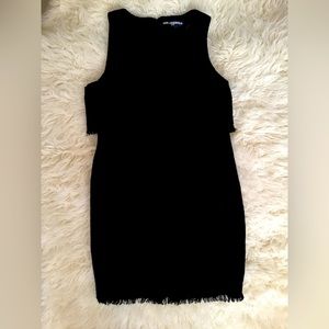 Karl Lagerfeld purple tweed midi shift dress size 10